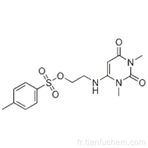 2,4 (1H, 3H) -Pyrimidinedione, 1,3-diméthyl-6 - [[2 - [[(4-méthylphényl) sulfonyl] oxy] éthyl] amino] - CAS 130634-04-7